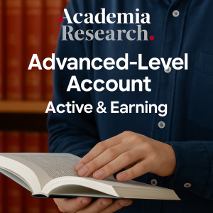 Academia-Research Advanced-Level Account – Active & Earning