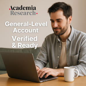 Academia-Research General-Level Account – Verified & Ready