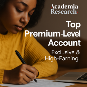 Academia-Research Top Premium-Level Account – Exclusive & High-Earning