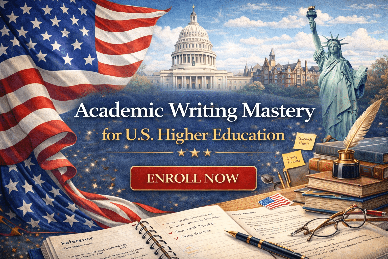 Academic Writing Mastery for US Higher Education – featured image