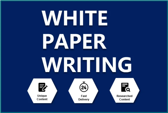 write and design well researched professional white paper